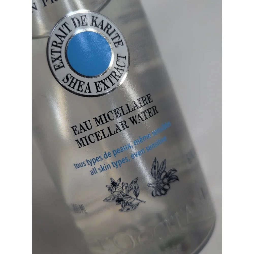 NEW😍L'Occitane Shea Extract Micellar Water for All Skin Types 6.7oz Made France